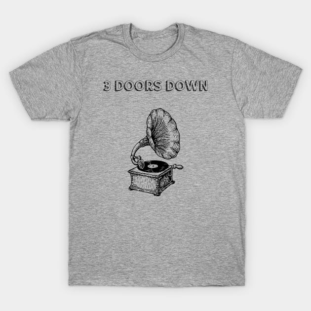 3 Doors Down // Typography Vintage Style T-Shirt by Idahuly